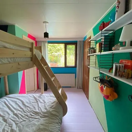 Kleurrijk Huisje Voor 5-personen Op De Veluwe * ハルデルウェイク